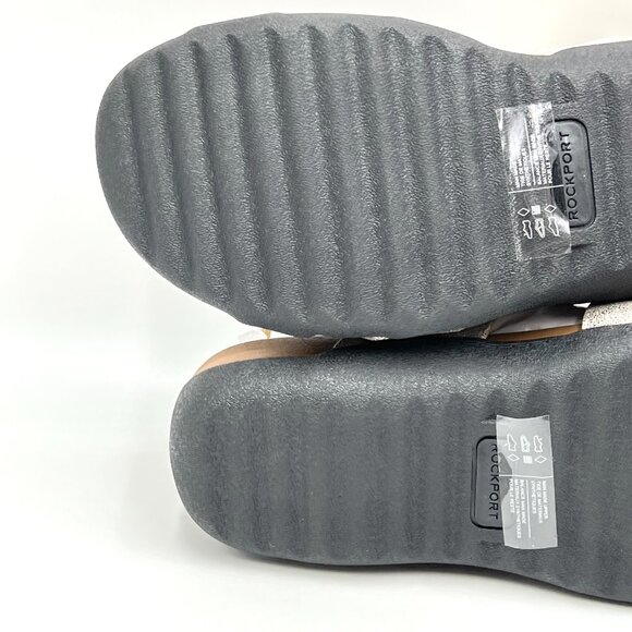 Rockport Womens Size 6 Metallic Faux Vegan Leather‎ Comfort Sandals Shoes - Picture 9 of 12